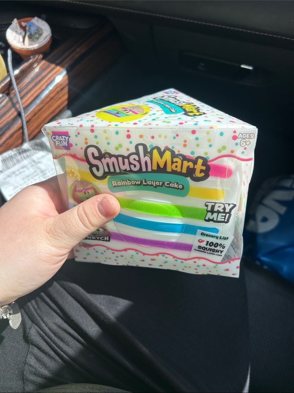 SmushMart Rainbow Layer Cake Squishy Toy - Multicolor